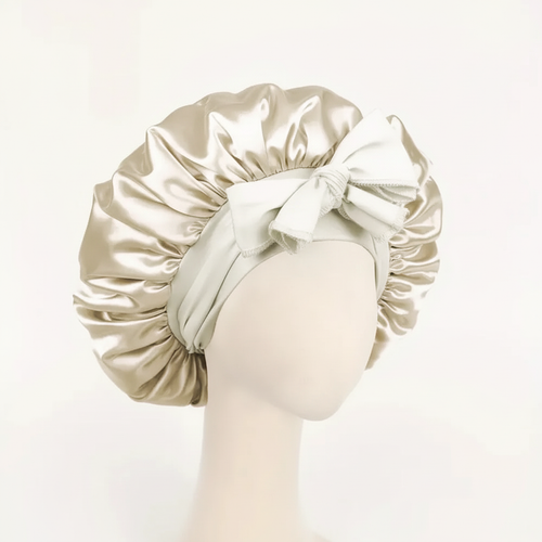 Champagne Satin Bonnet