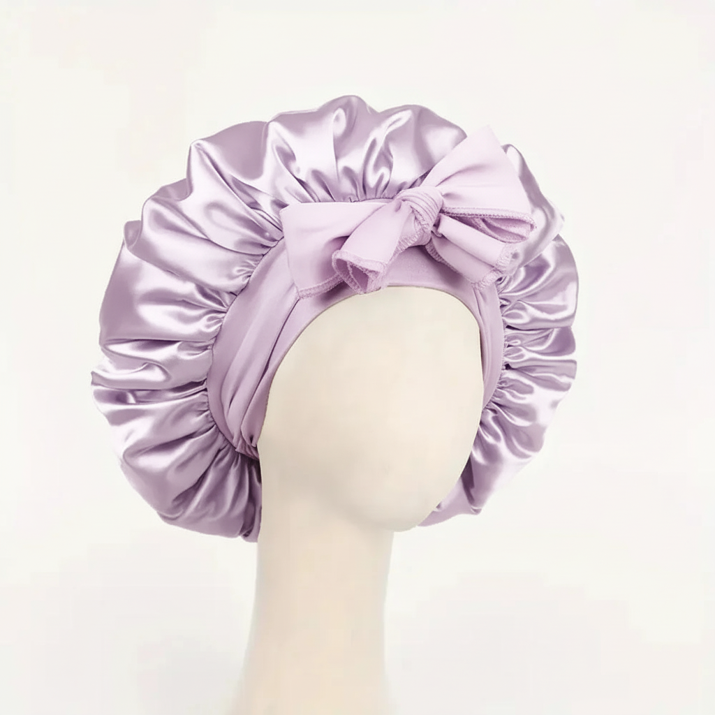 Light Purple Satin Bonnet